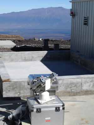 MRI Aeolian Dust Setup, Facing Mauna Kea