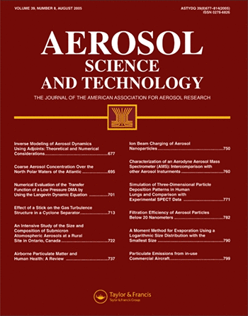 Aerosol Science and Technology journal cover